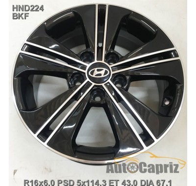 Диски Replay HND224 BKF R16 W6.0 PCD5x114.3 ET43 DIA67.1